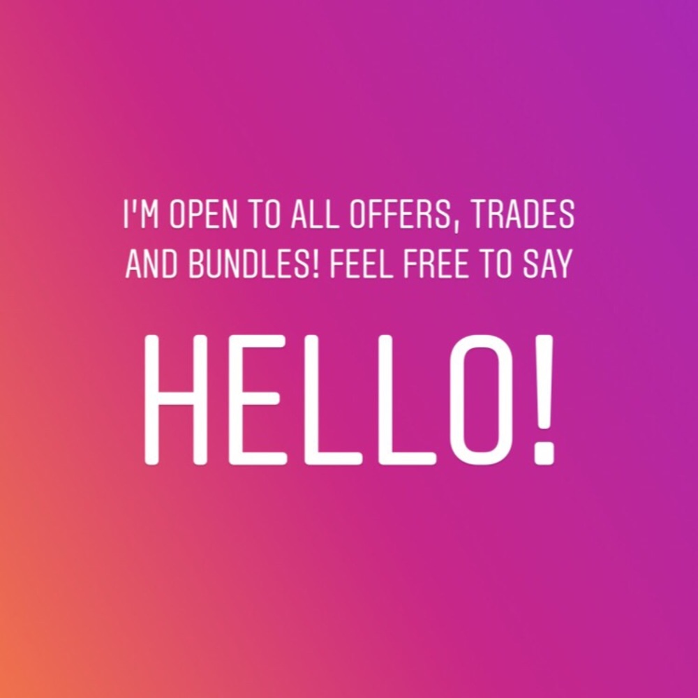 Open to all offers, trades and bundles!